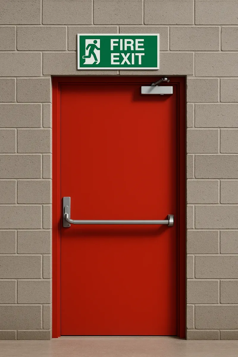 fire exits - professional steel doors available in Blackpool from UK manufacturers